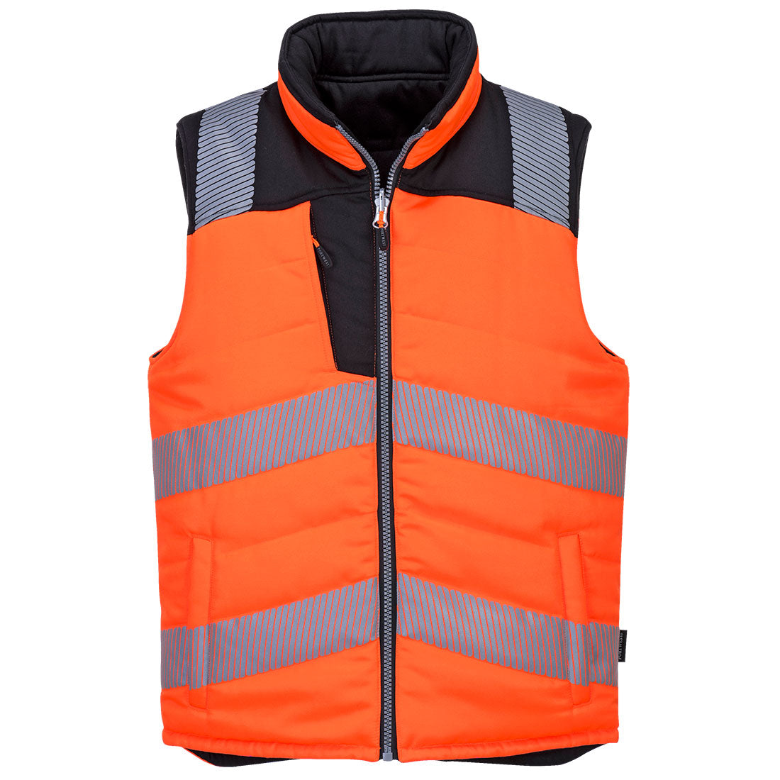 Chaleco De Calor Reversible Con Aislamiento Térmico / S / Naranja-negro_0
