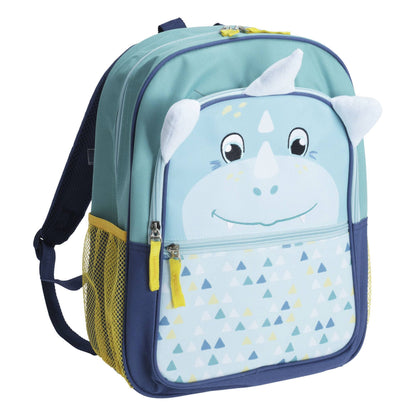 Well Home Mochila Infantil Diseño Dino Azul 27x12x36cm_0
