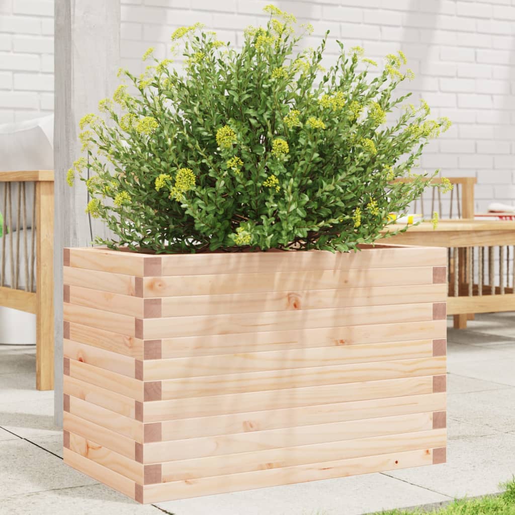 Jardinera Madera Maciza De Pino 70x40x45,5 Cm_1