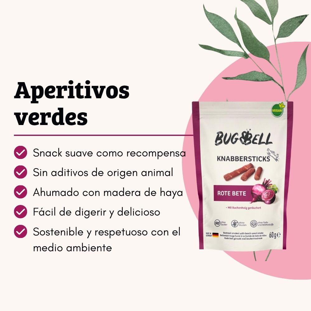 BugBell Snack blando de remolacha para perros 12×60 g_1