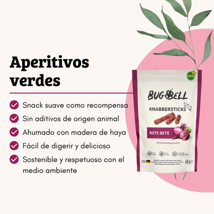 BugBell Snack blando de remolacha para perros 12×60 g_1