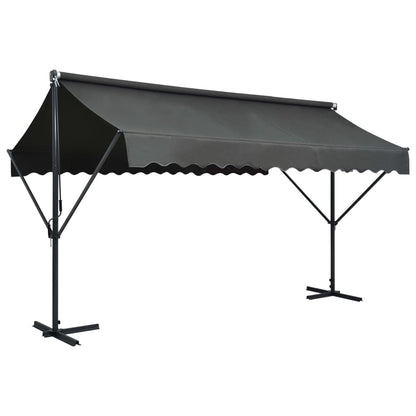 Toldo De Pie Independiente Gris Antracita 400x300 Cm_1