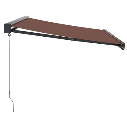 Toldo Retráctil Manual Marrón 350x250 Cm_3