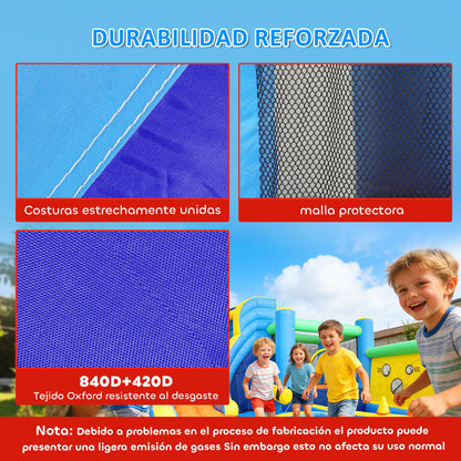 Aiyaplay Castillo Hinchable Acuático 8 En 1 Con Soplador 550w Tobogán Trampolín_4