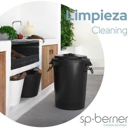 Cubo De Basura 100l Con Asas, Ideal Para Espacios Comunitarios, Con Tapa Incluida -conjunto Servido Por Un Único Vendedor_1