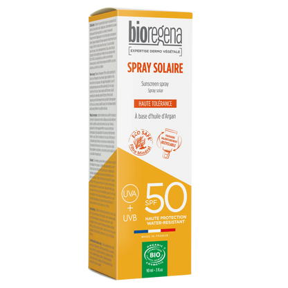 Protector Solar Adultos en spray SPF 50 BIO Hipoalergénico Bioregena, 90 ml