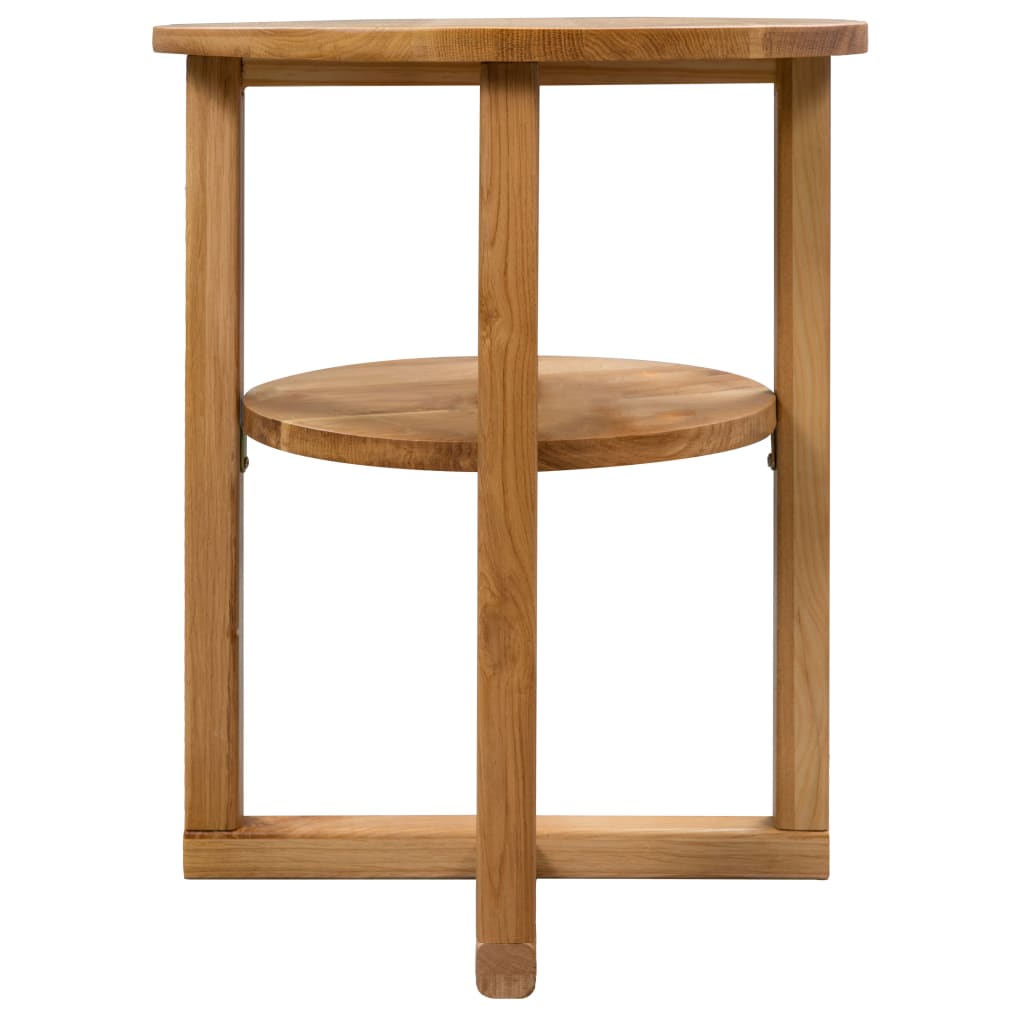 Mesa Auxiliar De Madera Maciza De Roble 40x50 Cm_1