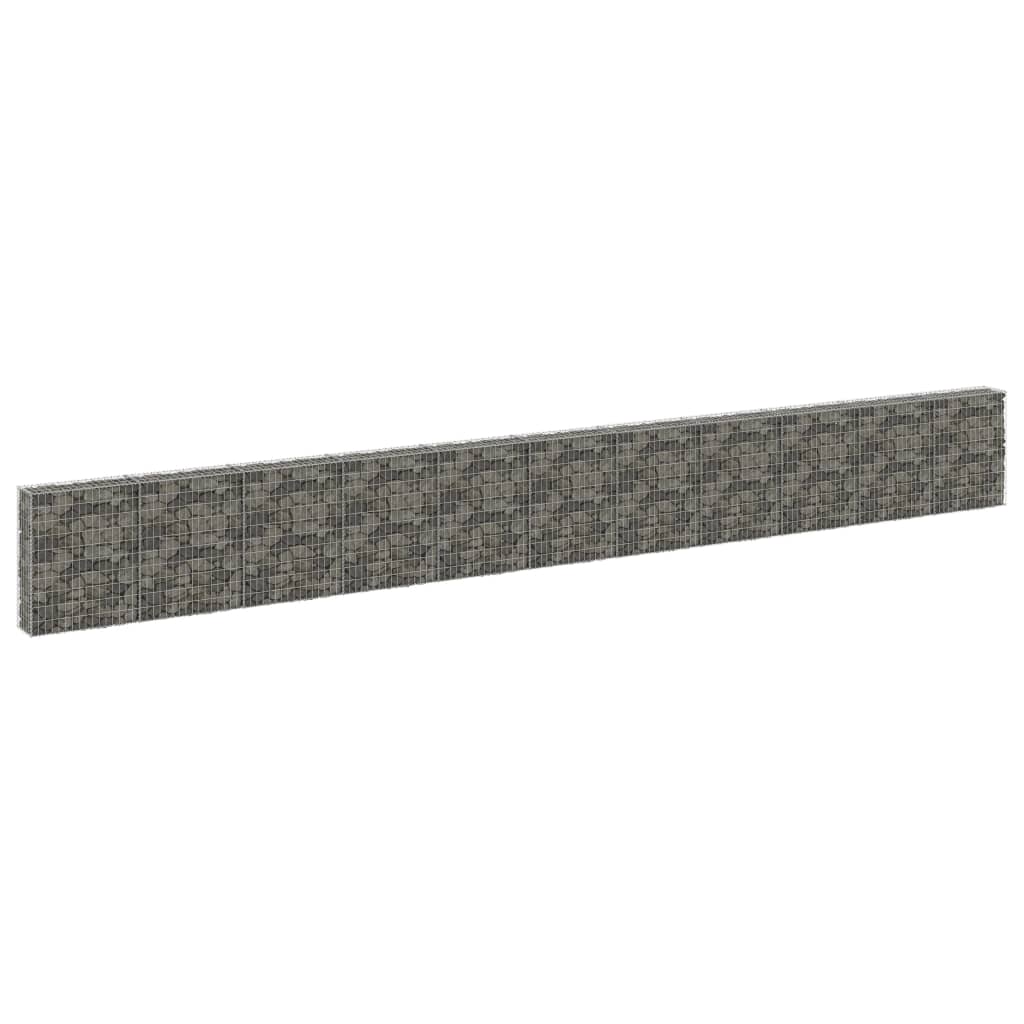 Muro De Gaviones Con Cubiertas Acero Galvanizado 900x30x100 Cm / Vetonek_4