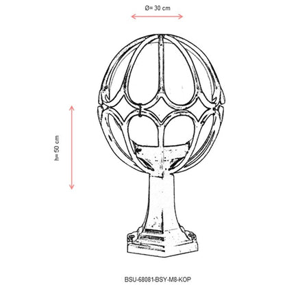 Aplique De Pared Para Exterior, Abs , Negro, 30x30x50, Casquillo E 27 Max 60 W_2