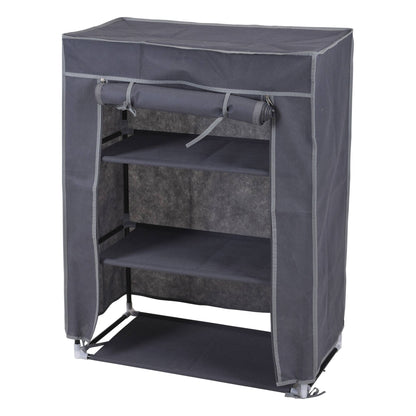 Well Home Caja De Almacenaje En Poliéster Color Gris 60x30x80cm