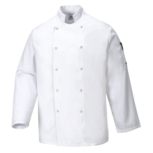 Chaqueta De Cocina Suffolk, Con Manga Larga / S / Blanco_0