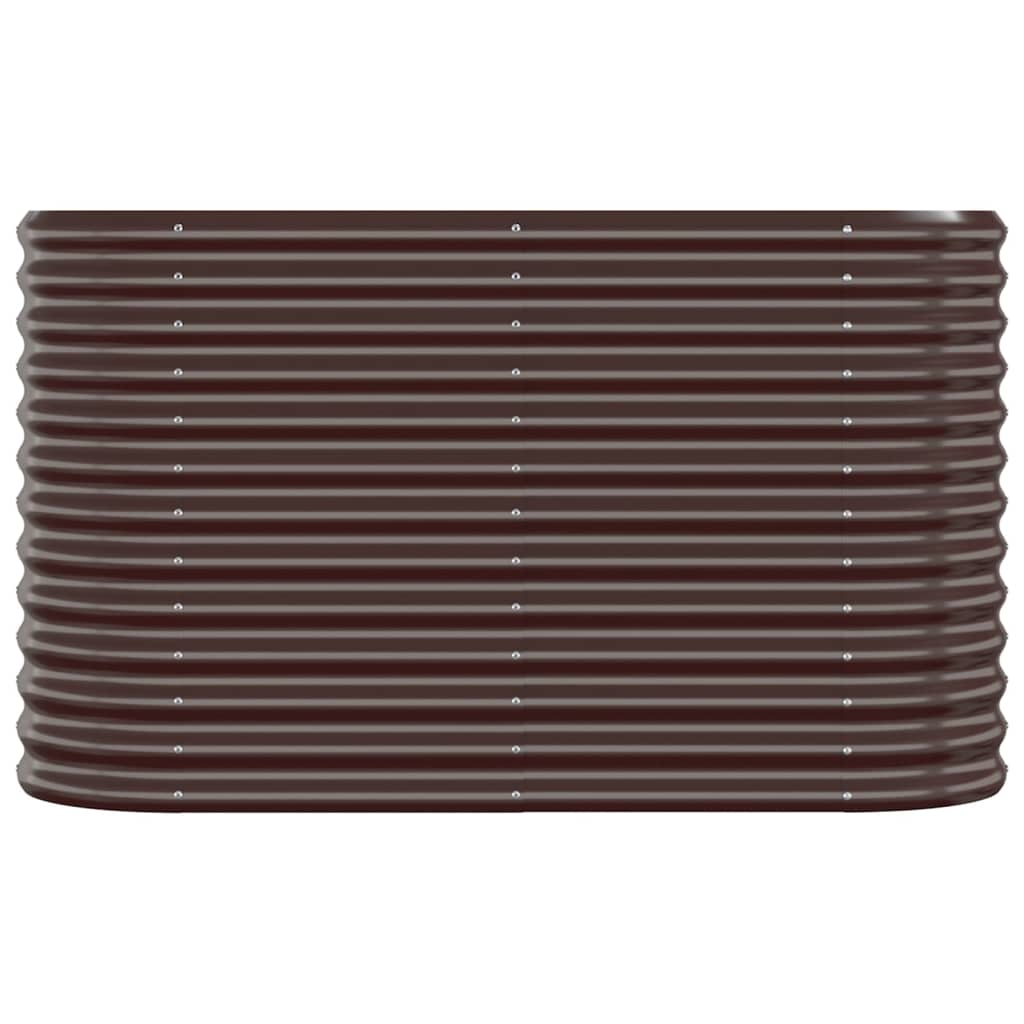 Jardinera Arriate Acero Galvanizado Marrón 114x40x68 Cm_2