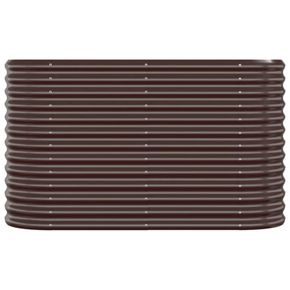 Jardinera Arriate Acero Galvanizado Marrón 114x40x68 Cm_2
