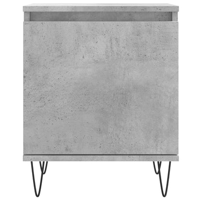 Mesitas De Noche 2 Uds Madera Gris Hormigón 40x30x50 Cm_3