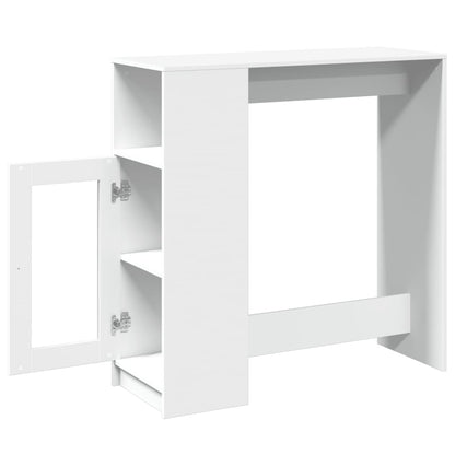 Mesa Alta Con Estantes Madera Ingeniería 101x40x103,5 Cm_3