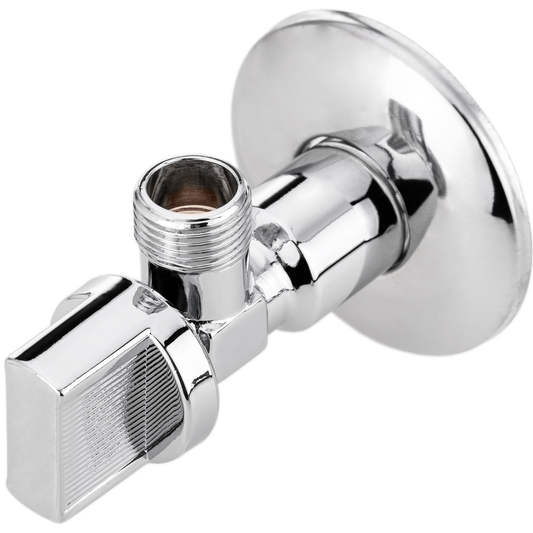 Llave De Paso Cisterna En Escuadra 1/2 - 3/8 Cromado_0