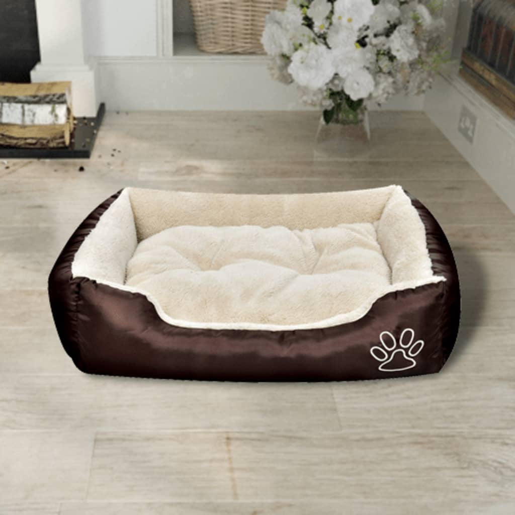 Vidaxl Cama Para Perro Con Cojín Acolchado Talla M_1