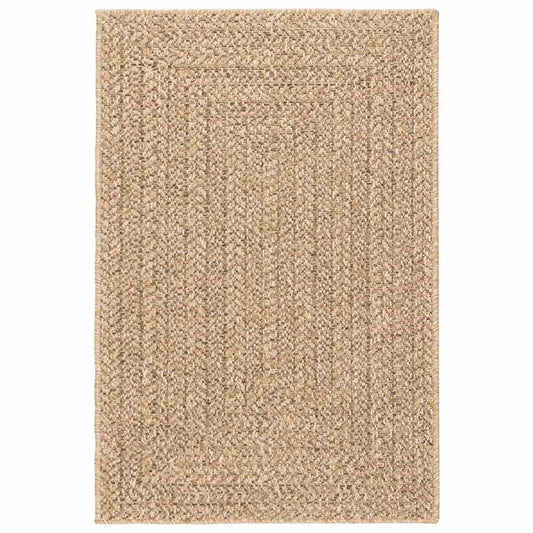 Vidaxl Alfombra Zizur Aspecto Yute Interior/exterior Beige 140x200 Cm_0