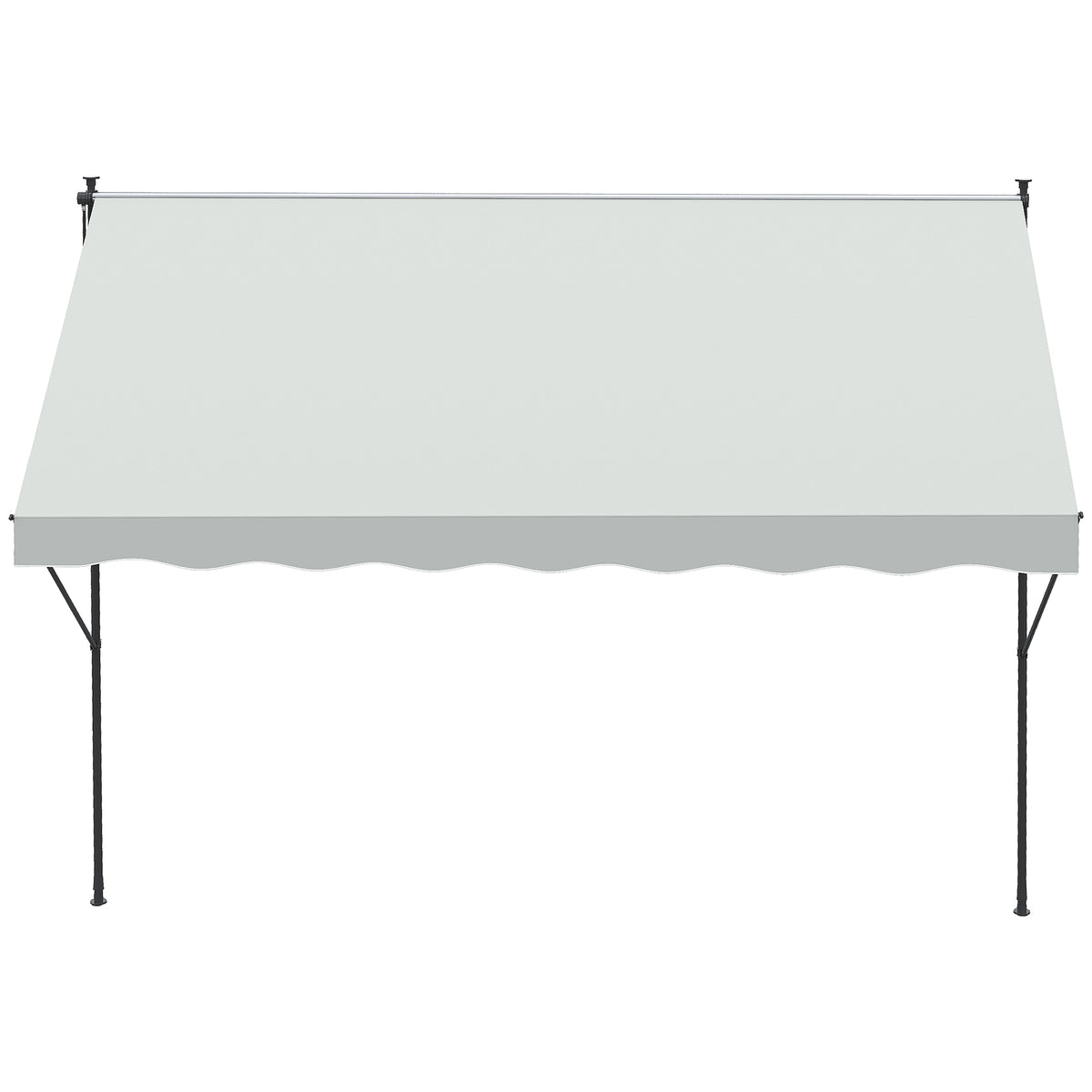 Toldo Manual Retráctil Con Manivela Outsunny 300x170x290 Cm Crema_4