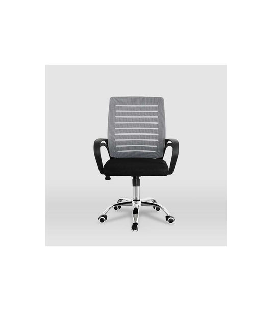 Silla Despacho Giratoria Emma Tapizada En Tejido Transpirable Gris, 92/102cm(alto) 61cm(an_0