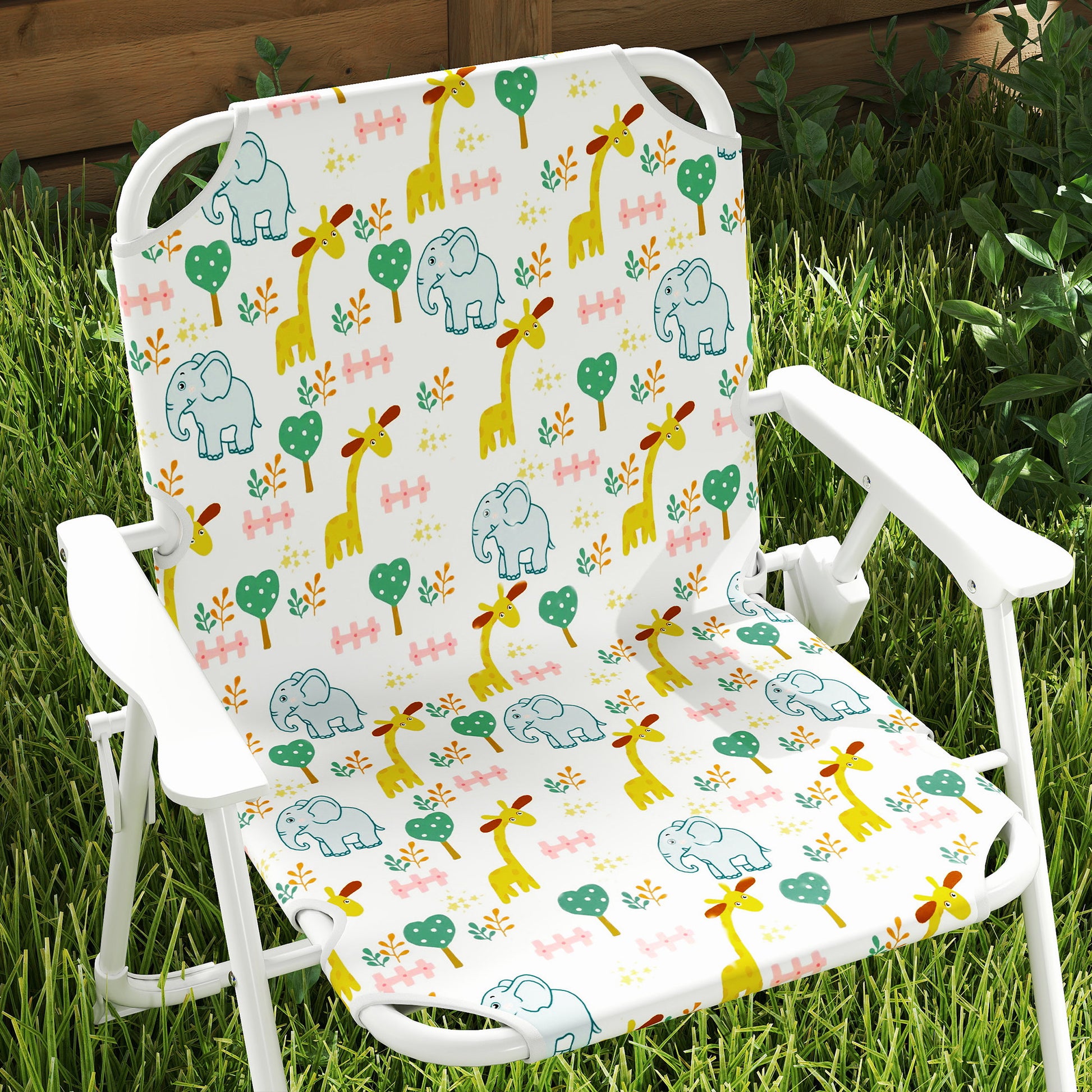 Aiyaplay Conjunto De Mesa Y Sillas Infantil De Jardín De 4 Piezas Blanco_3
