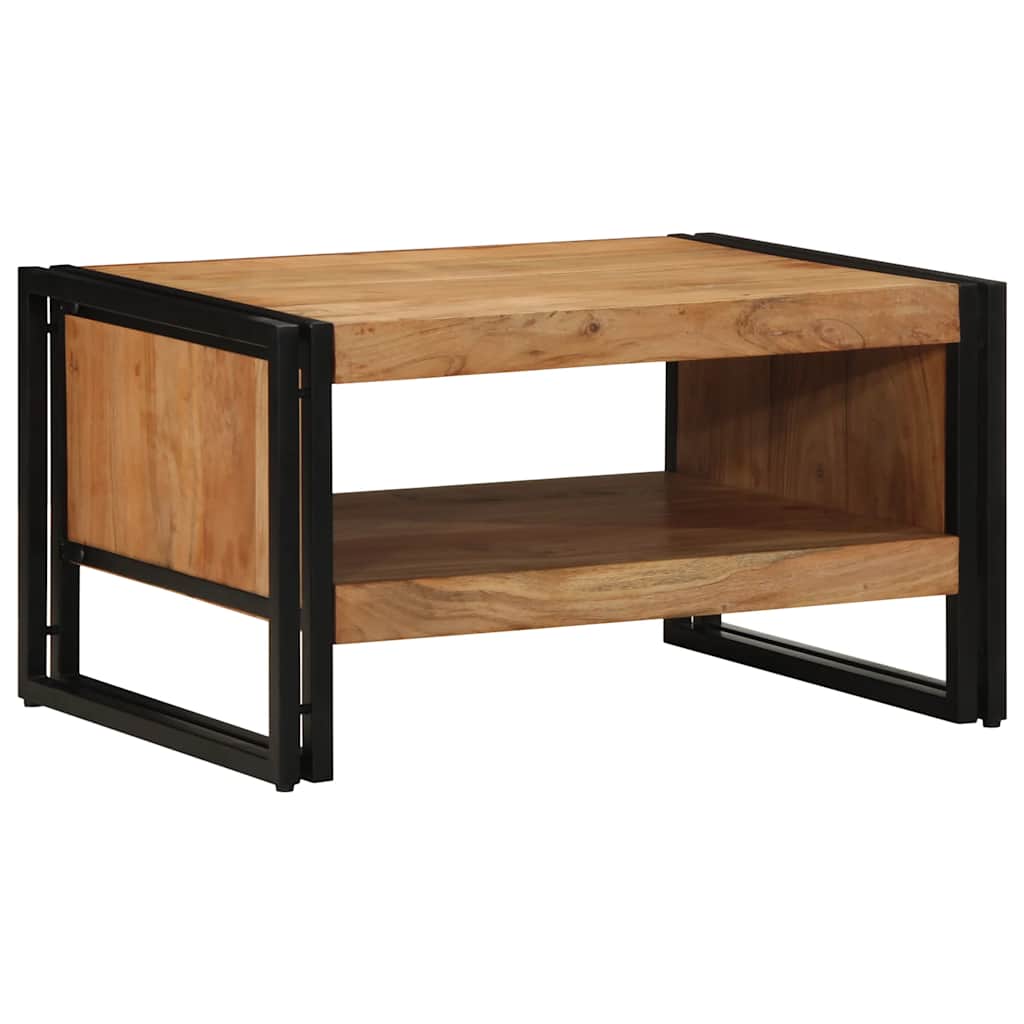 Mesa De Centro Madera Maciza De Acacia 70x50x38 Cm_1