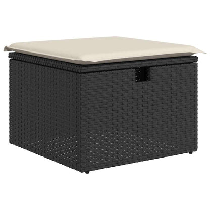 Set De Sofás De Jardín Y Cojines 8 Piezas Ratán Sintético Negro / Vetonek_0