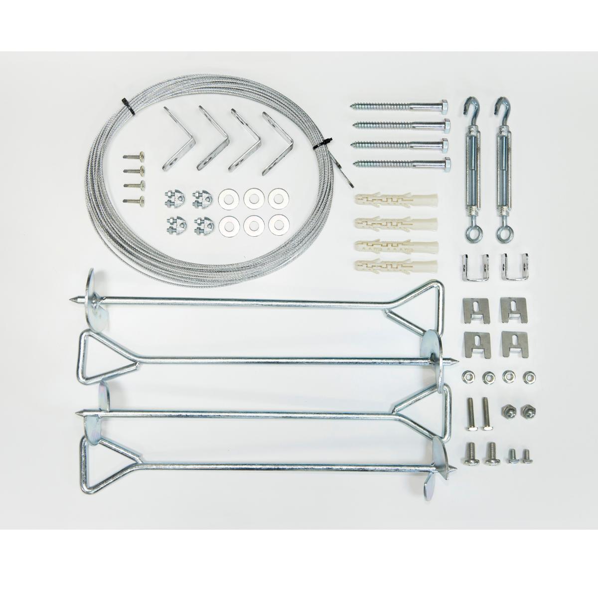 Kit de anclaje para invernaderos