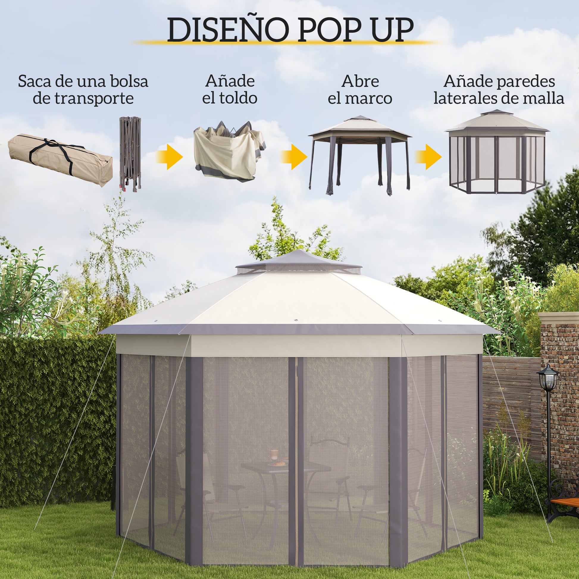 Outsunny Carpa Plegable 4x3_3
