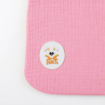 Babero De Algodón Orgánico Rosa