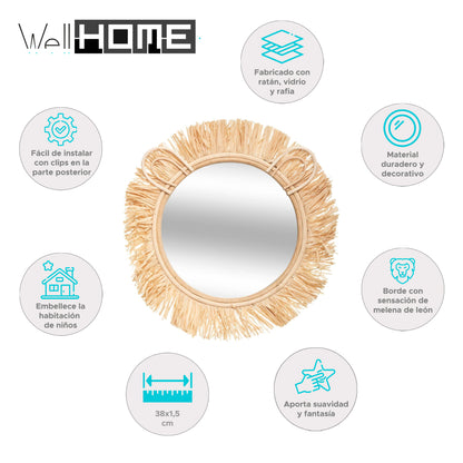 Wellhome Espejo Infantil León