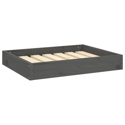 Vidaxl Cama Para Perros Madera Maciza De Pino Gris 61,5x49x9 Cm_0
