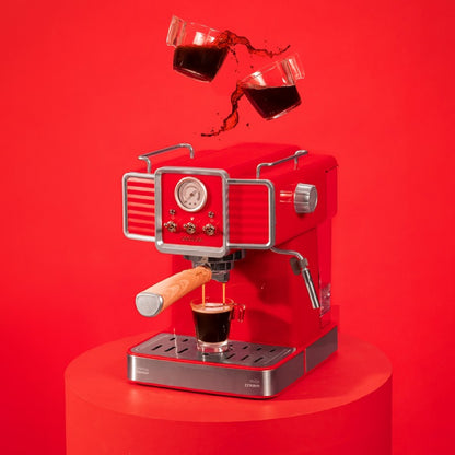 Cecotec Cafetera Express Power Espresso 20 Tradizionale Light Red_3