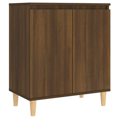 Aparador De Madera Contrachapada Roble Marrón 60x35x70 Cm / Vetonek_4
