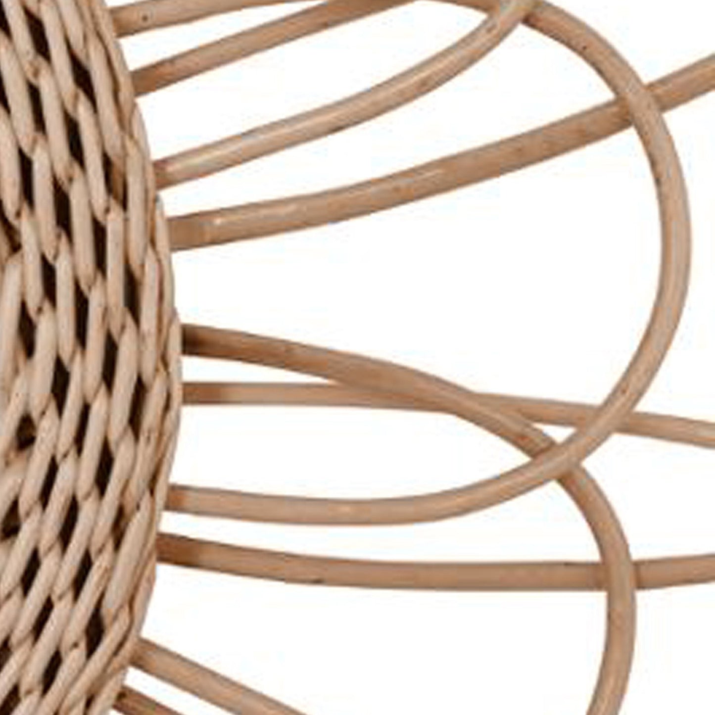 Wellhome Espejo Flor De Ratán D.56cm