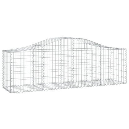Cestas De Gaviones 12 Uds Forma De Arco Hierro 200x50x60/80 Cm_2
