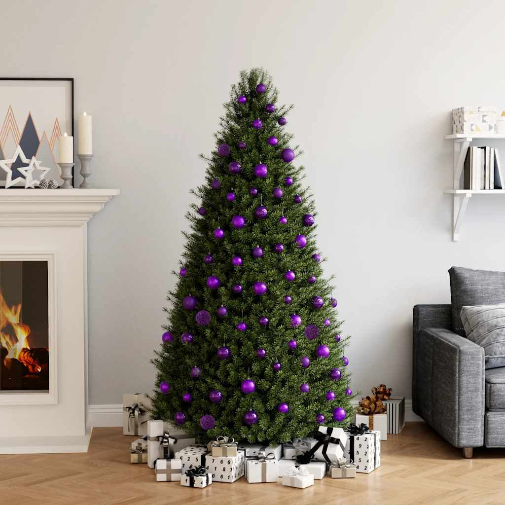 Vidaxl Juego De Bolas De Navidad 100 Piezas Morado_1