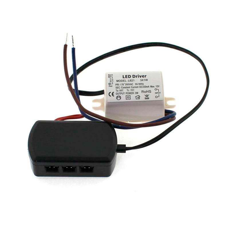 Led Driver Dc12v/3x1w/330ma + Distribuidor 3x_1