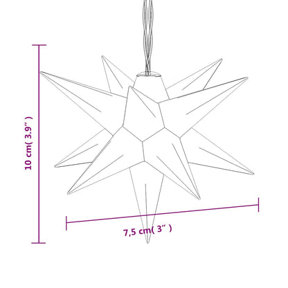Vidaxl Lámpara De Navidad 10 Leds Rojo 10 Cm_2