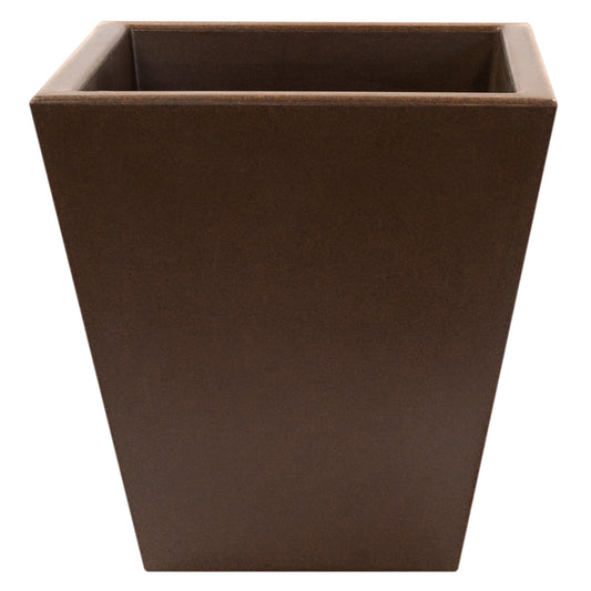 Macetero De Polietileno Por Rotomoldeo Color Bronce 40x40 Cm_0