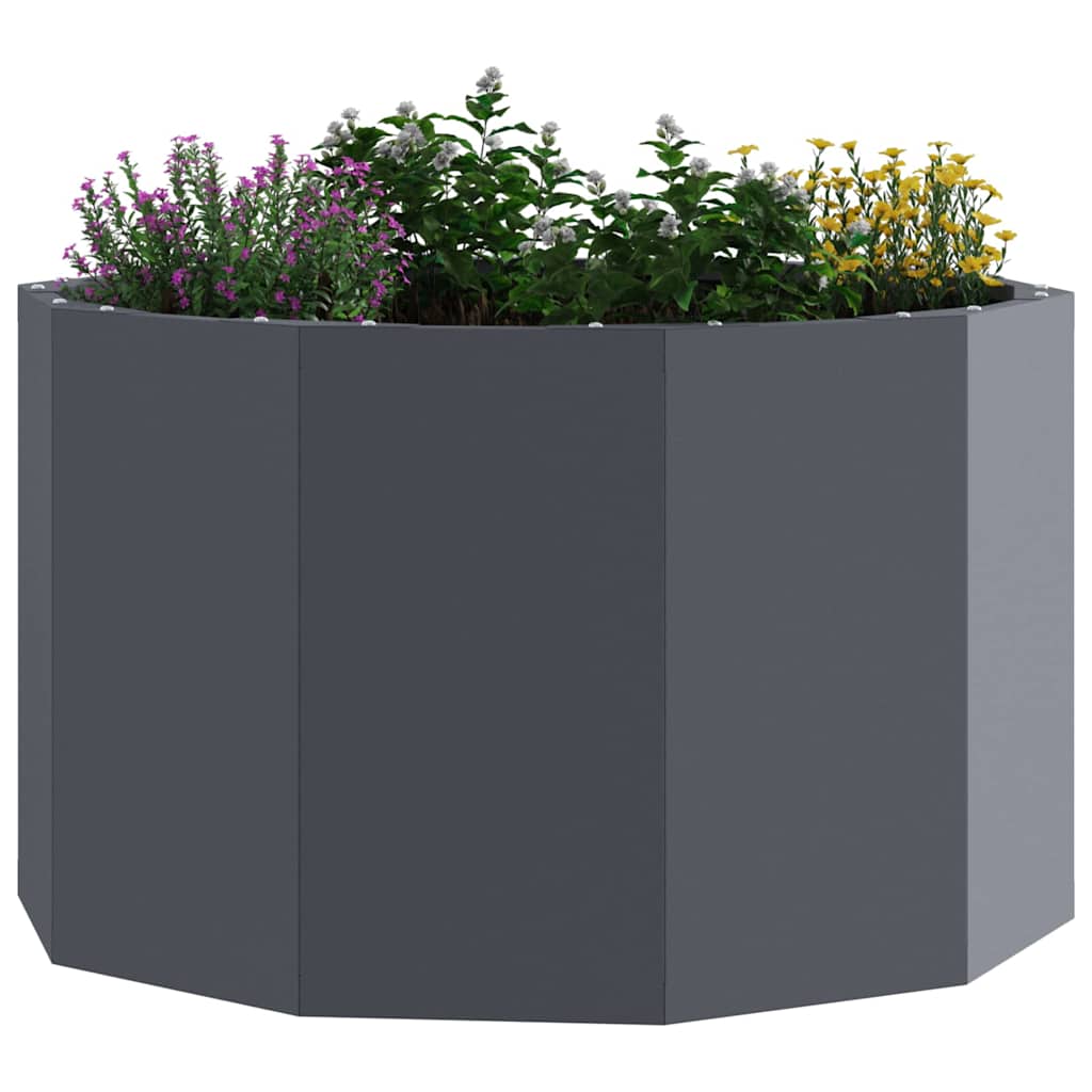 Jardinera Antracita 60 X 60 X 35 Cm Acero_2