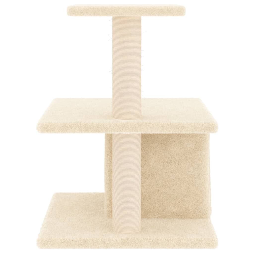 Vidaxl Rascador Para Gatos Con Postes De Sisal Color Crema 48 Cm_3