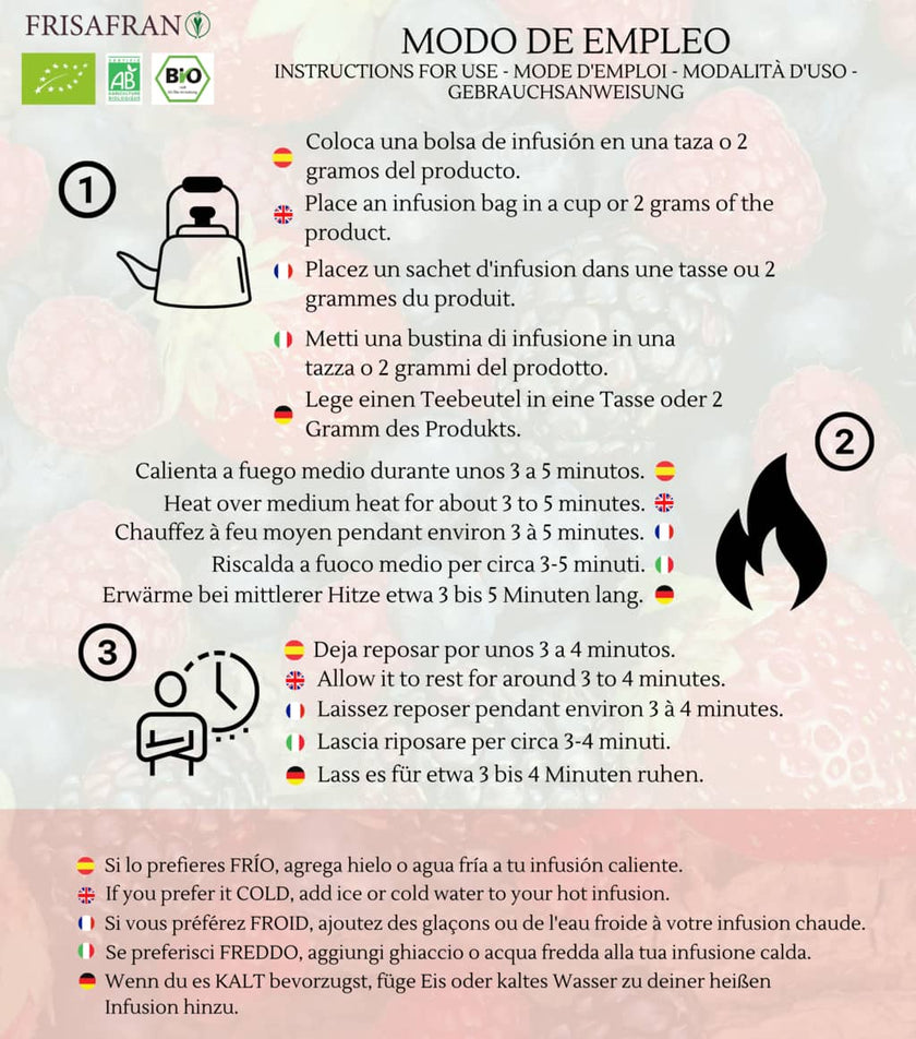 Infusión De  Frutas Del Bosque  En Pirámides Ecológica | Frisafran 15 Uds_5