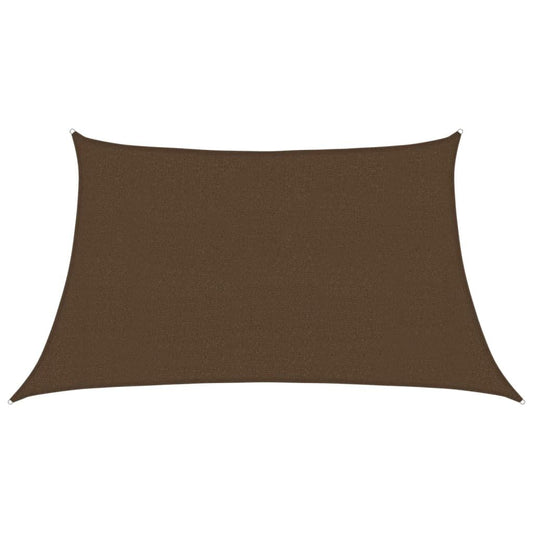 Vidaxl Toldo De Vela Hdpe Marrón 160 G/m² 3/4x2 M_0