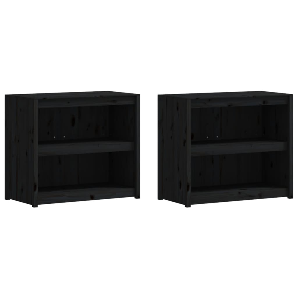 Muebles De Cocina De Exterior 3 Pzas Madera Maciza Pino Negro_3