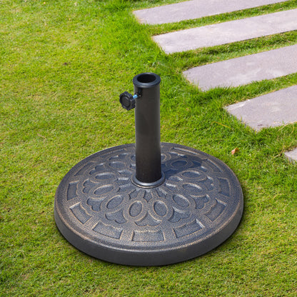 Outsunny Base Para Sombrilla Jardín Peso 12 Kg Para Postes De 38/48mm Ø44x34cm_1