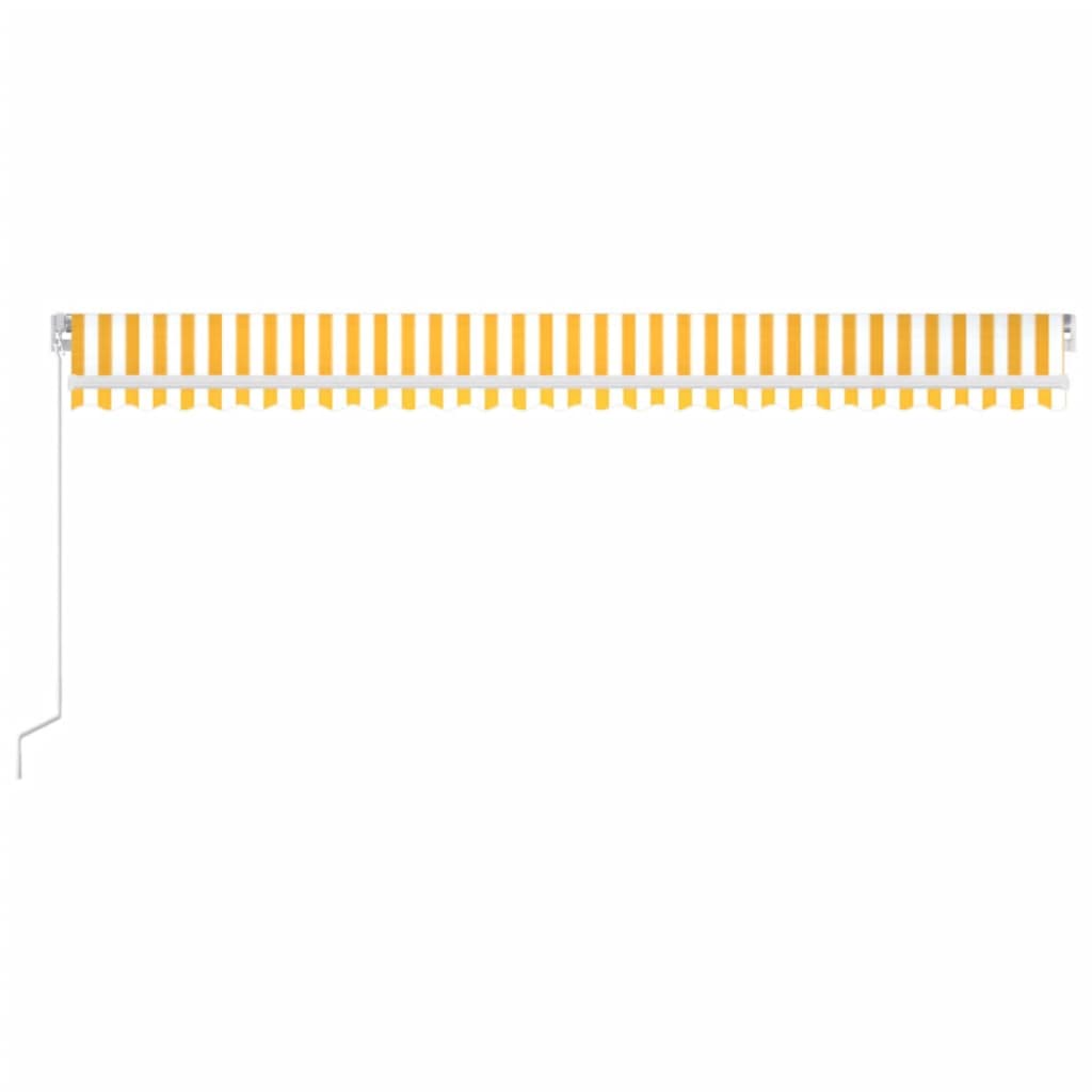 Toldo Retráctil Manual Con Luz Led Amarillo Y Blanco 600x300 Cm_2