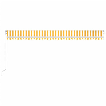 Toldo Retráctil Manual Con Luz Led Amarillo Y Blanco 600x300 Cm_2