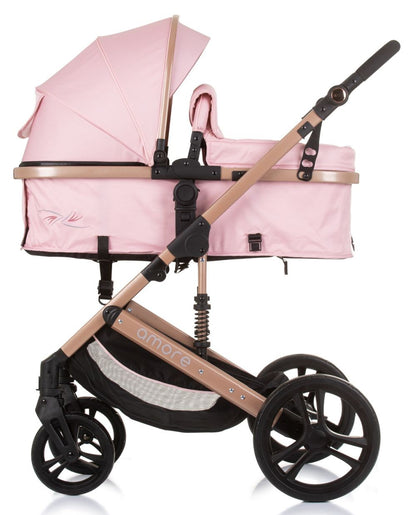 Carrito De Bebé Trío Convertible Amore Hasta 22 Kg Flamingo_3