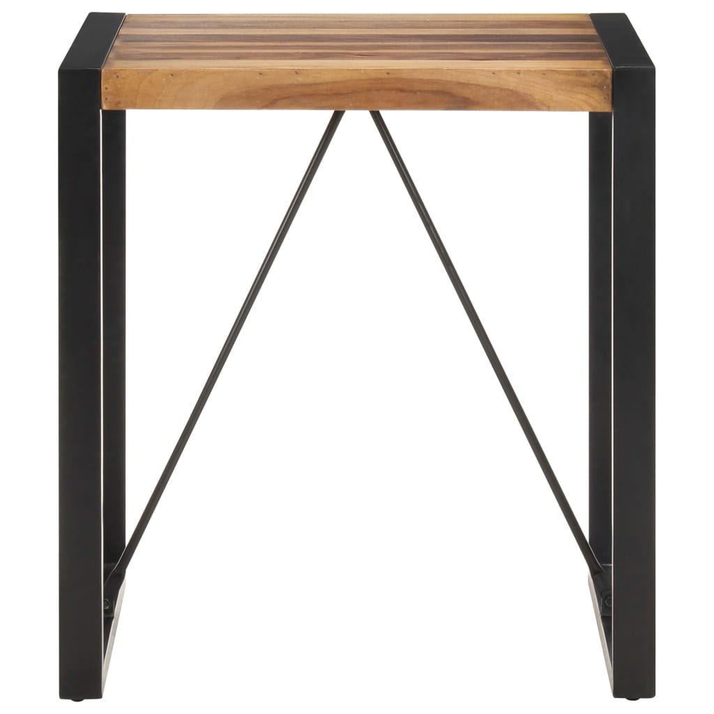 Mesa De Comedor Madera Maciza De Acacia 70x70x75 Cm_0